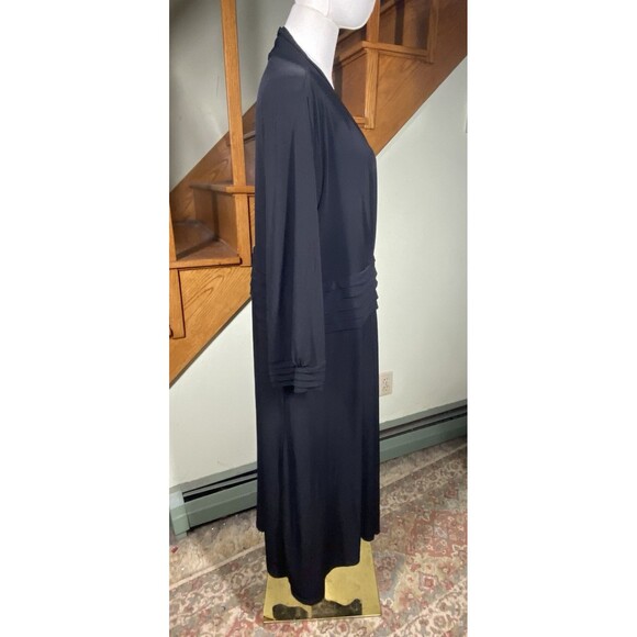 Alfani Women's Plus Size 3X Stretch Knit Basic Black Pull Over Midi Dress Party - Picture 6 of 8